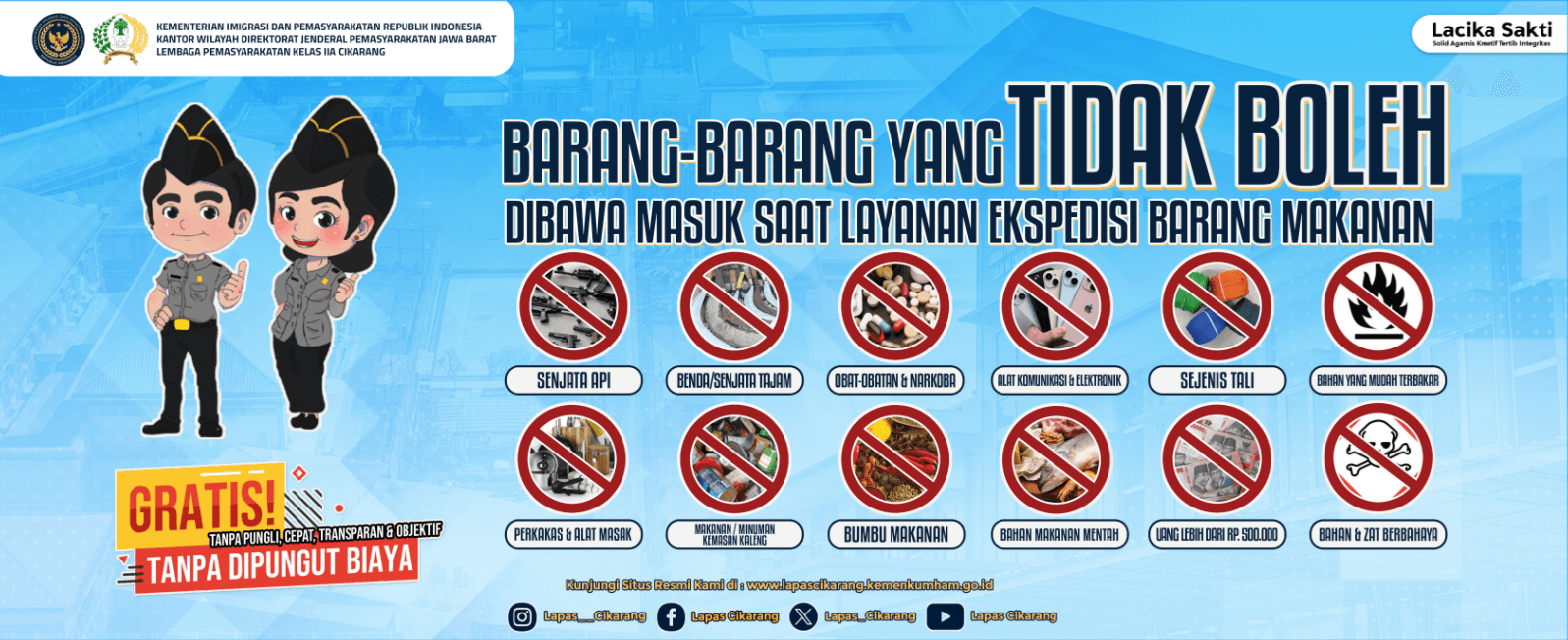 Banner Layanan Kunjungan Lapas Cikarang